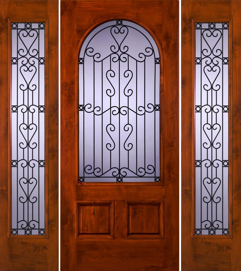sw79 knotty alder with two sw53 sidelite